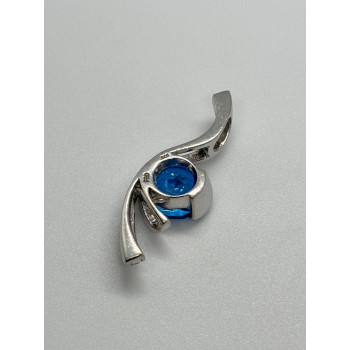 925 STERLING SILVER CZ PENDANT LENGHT 45 mm