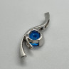 925 Sterling Silver CZ Pendant Lenght 45 mm