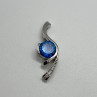 925 Sterling Silver CZ Pendant Lenght 45 mm