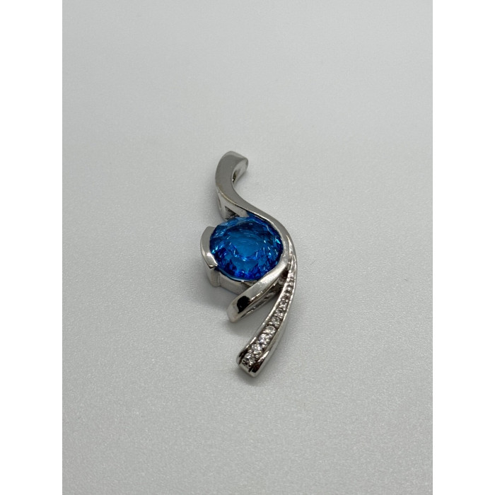 925 STERLING SILVER CZ PENDANT LENGHT 45 mm