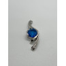 925 STERLING SILVER CZ PENDANT LENGHT 45 mm