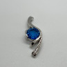 925 Sterling Silver CZ Pendant Lenght 45 mm