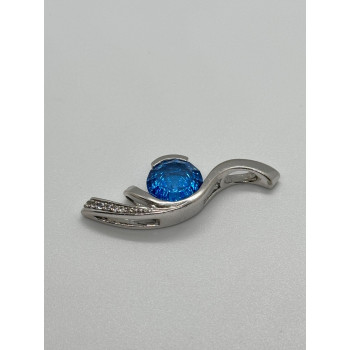 925 STERLING SILVER CZ PENDANT LENGHT 45 mm