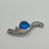 925 Sterling Silver CZ Pendant Lenght 45 mm