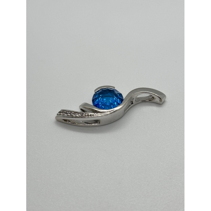 925 STERLING SILVER CZ PENDANT LENGHT 45 mm