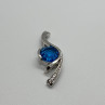 925 Sterling Silver CZ Pendant Lenght 45 mm