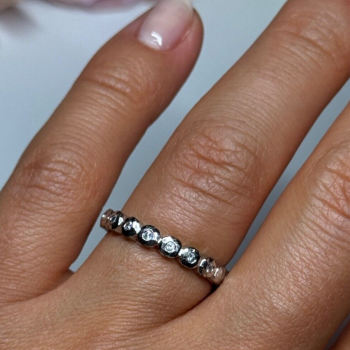 925 Sterling Silver CZ Ring Size 7