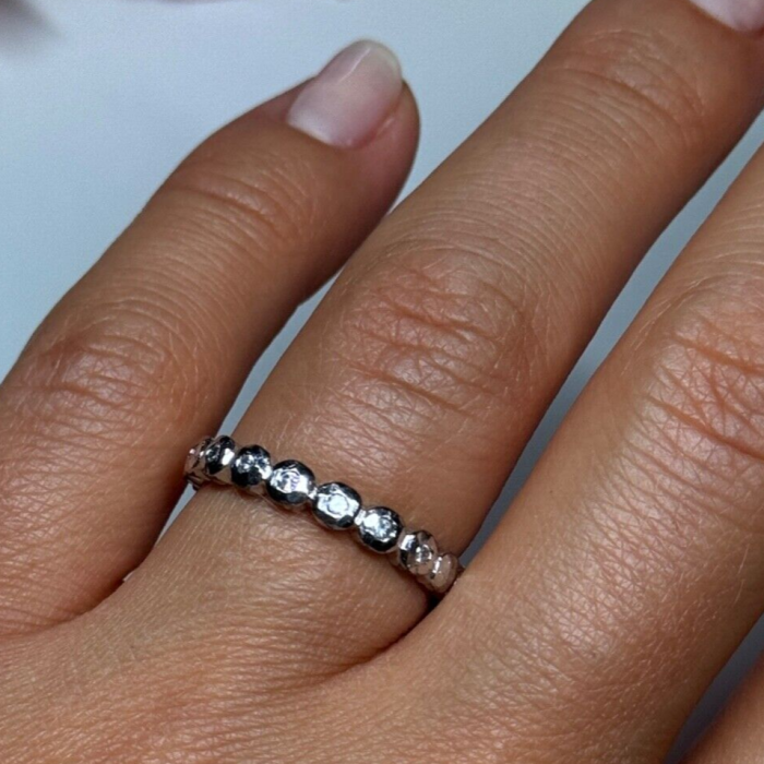 925 Sterling Silver CZ Ring Size 7