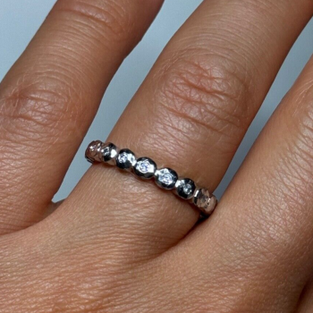 925 Sterling Silver CZ Ring Size 7