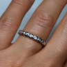 925 Sterling Silver CZ Ring Size 7