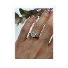 925 Sterling Silver CZ Ring Size 6.5