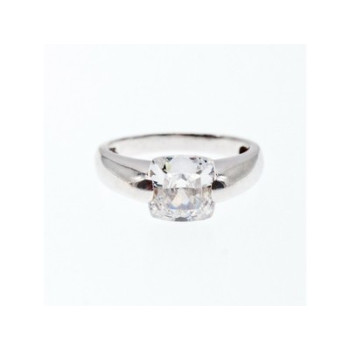 925 Sterling Silver CZ Ring Size 6.5