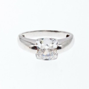 925 Sterling Silver CZ Ring Size 6.5
