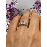925 Sterling Silver CZ Ring Size 6.5