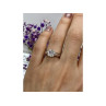 925 Sterling Silver CZ Ring Size 6.5