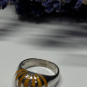 925 Sterling Silver Enamel Ring Size 6