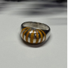925 Sterling Silver Enamel Ring Size 6