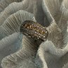 925 Sterling Silver Citrine & Beryl Ring Size 9.5