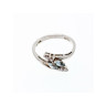 925 Sterling Silver Topaz & CZ Ring Size 7