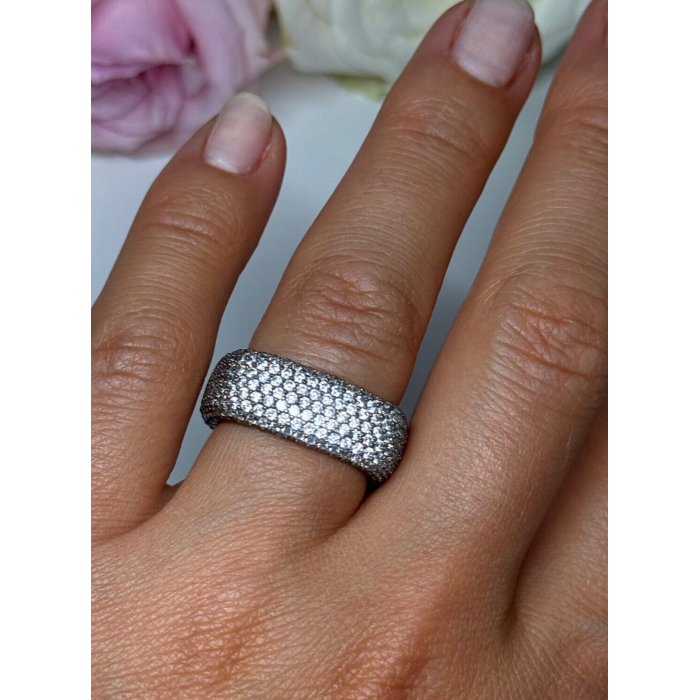 925 Sterling Silver CZ Ring Size 6