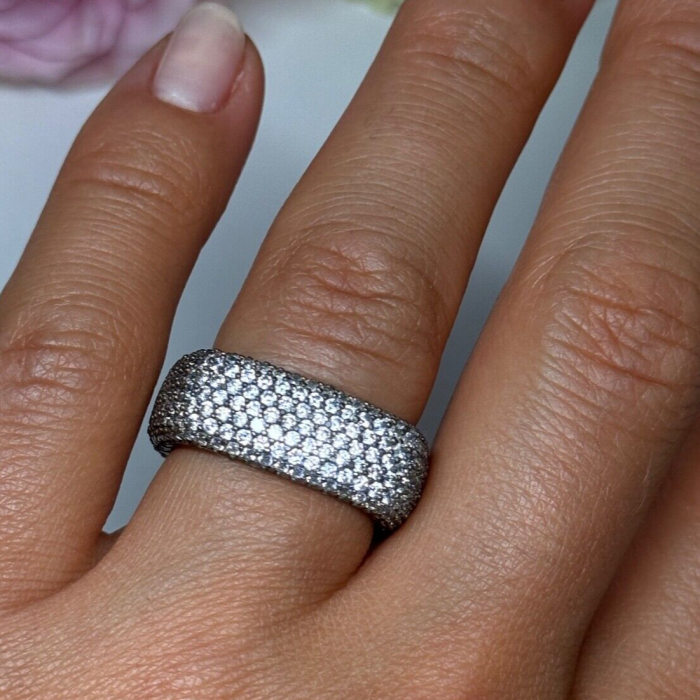 925 Sterling Silver CZ Ring Size 6