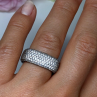 925 Sterling Silver CZ Ring Size 6