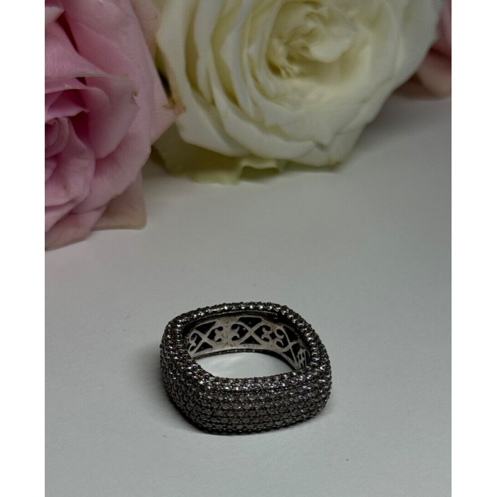 925 Sterling Silver CZ Ring Size 6