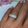925 Sterling Silver CZ Ring Size 6