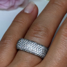 925 Sterling Silver CZ Ring Size 6