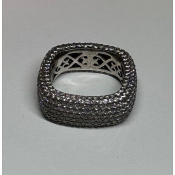 925 Sterling Silver CZ Ring Size 6