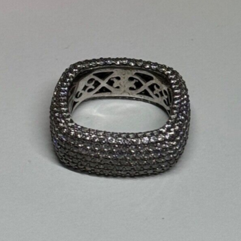925 Sterling Silver CZ Ring Size 6