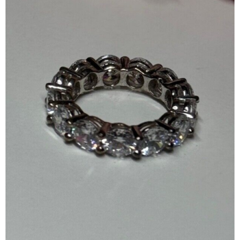 925 Sterling Silver CZ Ring Size 4