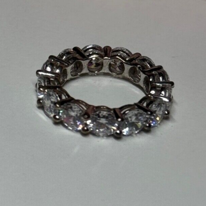 925 Sterling Silver CZ Ring Size 4