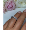925 Sterling Silver CZ Ring Size 4