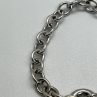 925 Sterling Silver Pink Topaz Heart Bracelet