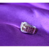 925 Sterling Silver Pink Spinel & White Sapphire 