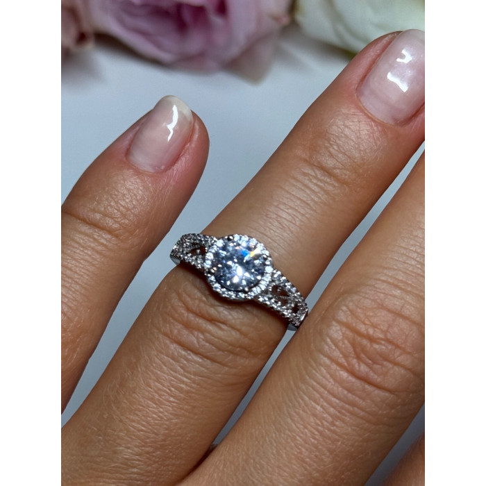 925 Sterling Silver CZ Ring Size 5