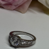 925 Sterling Silver CZ Ring Size 5