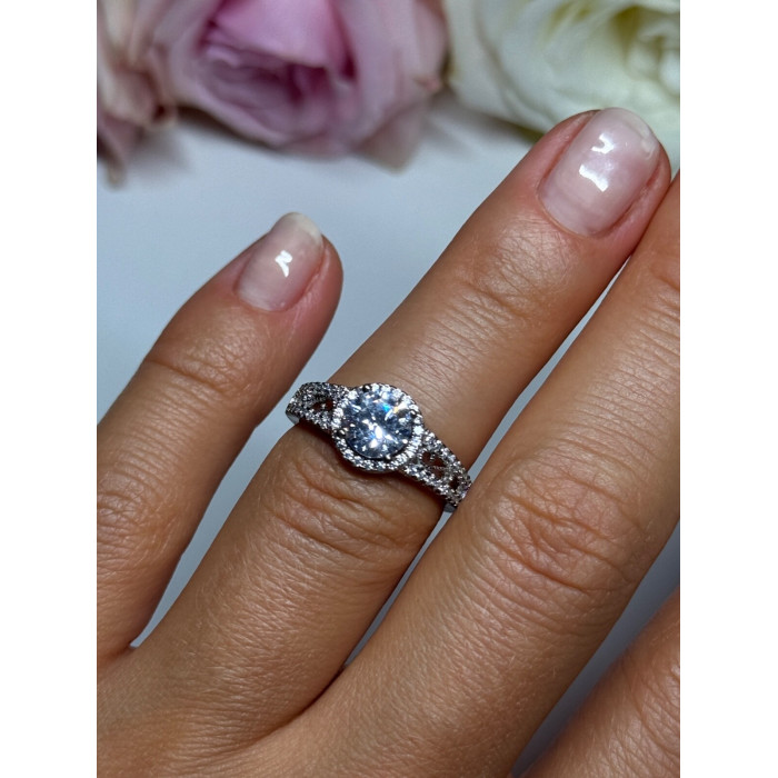 925 Sterling Silver CZ Ring Size 5
