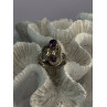 Vintage 925 Sterling Silver Amethyst Ring Adjustable