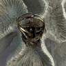 Vintage 925 Sterling Silver Amethyst Ring Adjustable
