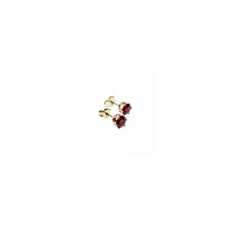 925 Sterling Silver Garnet Earrings