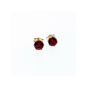 925 Sterling Silver Garnet Earrings