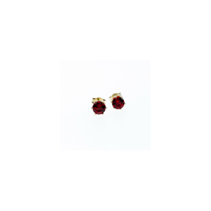 925 Sterling Silver Garnet Earrings