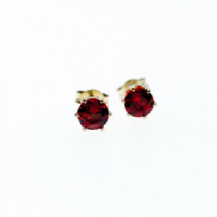 925 Sterling Silver Garnet Earrings