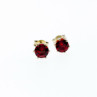 925 Sterling Silver Garnet Earrings