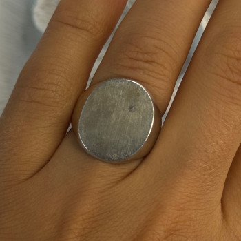 Vintage Art Deco 925 Sterling Silver Ring Size 6.5