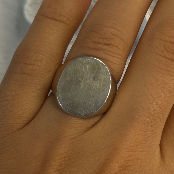 Vintage Art Deco 925 Sterling Silver Ring Size 6.5