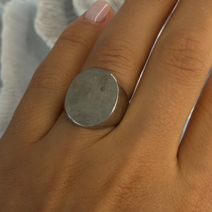 Vintage Art Deco 925 Sterling Silver Ring Size 6.5