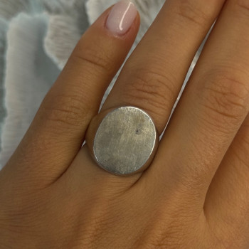 Vintage Art Deco 925 Sterling Silver Ring Size 6.5